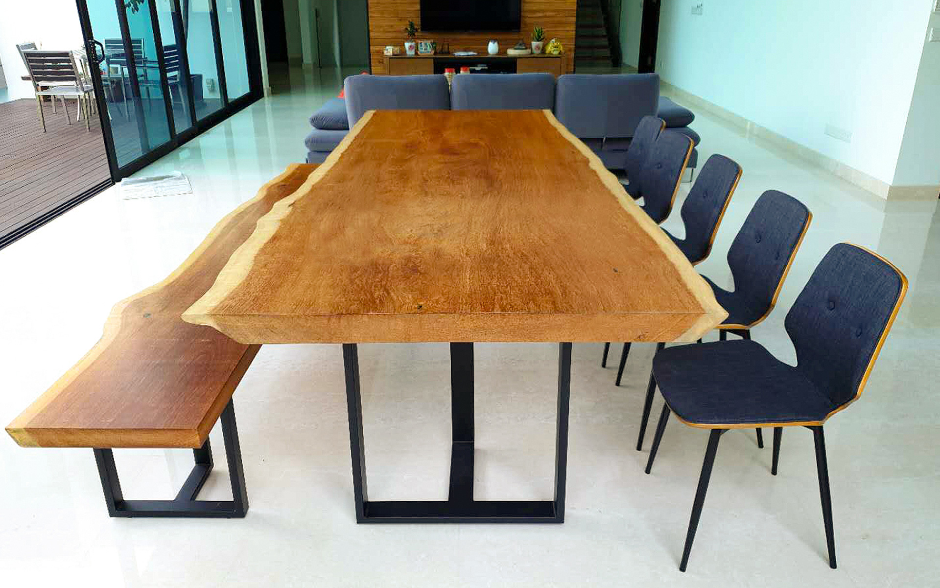 Hengwood - Solid Wood Table Slab Supplier Malaysia